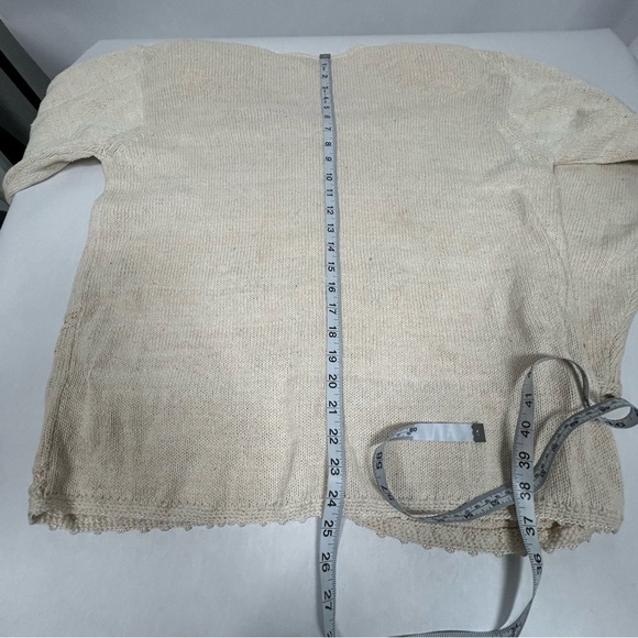 Carolyn Taylor Cream Embroidered Floral Cardigan - Picture 4 of 13